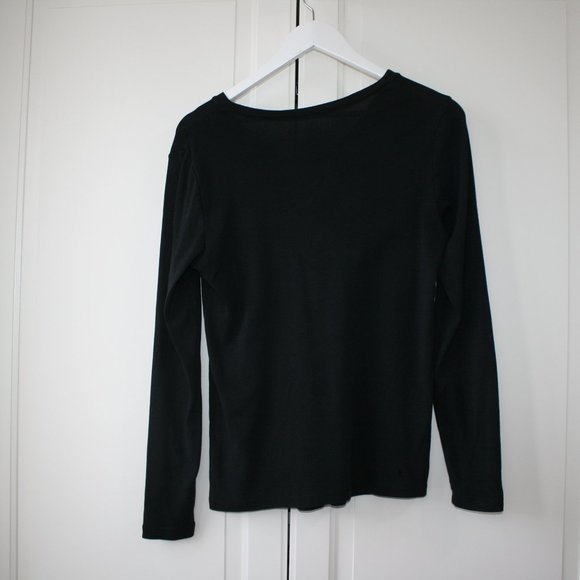 GAP Maternity | Black Long Sleeve Shirt | Medium - Picture 4 of 5
